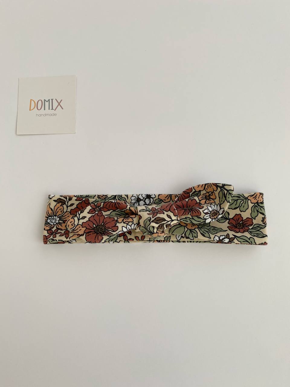 Blumen-Knotenstirnband – Weicher Jersey