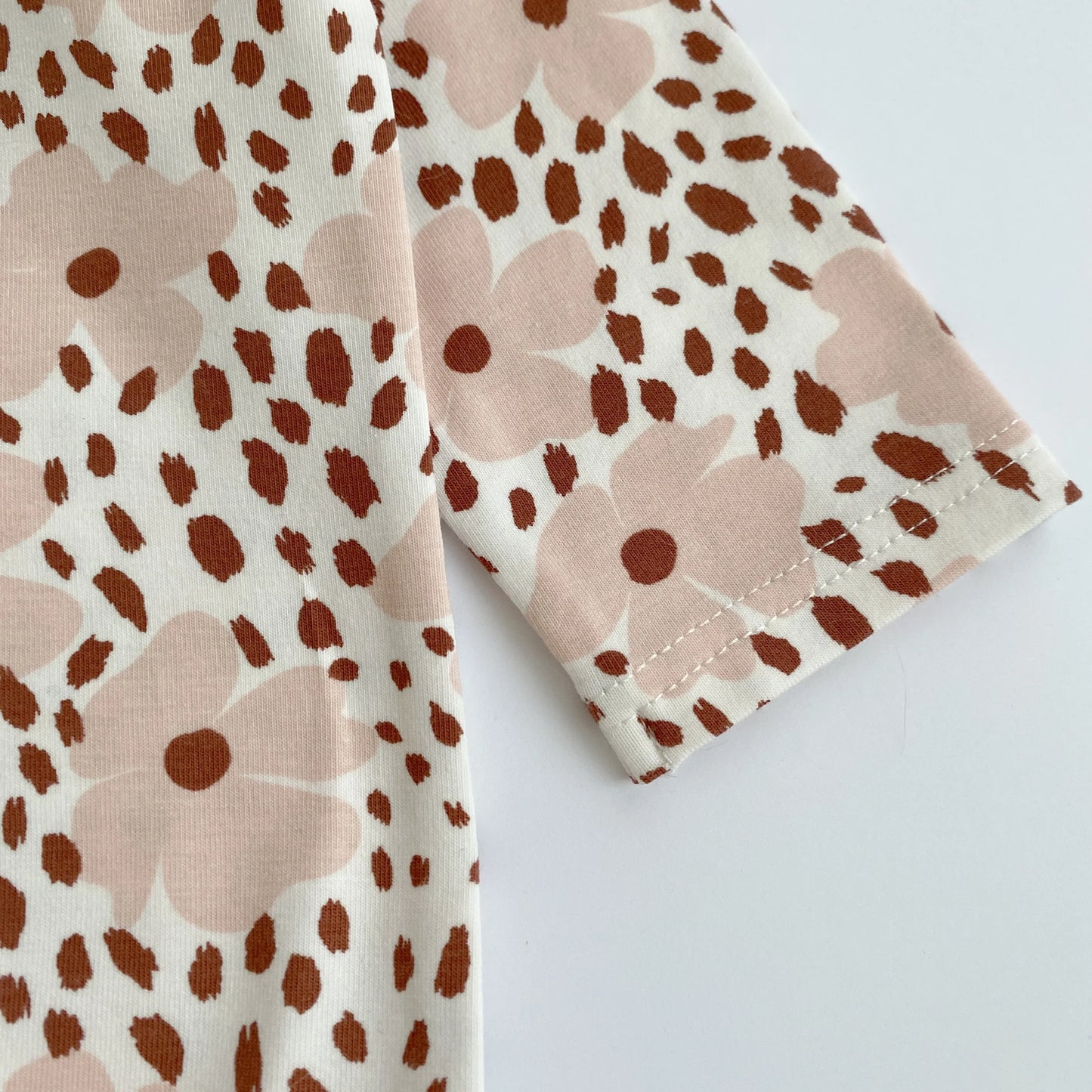 Floral Bodysuit with Elegant Collar - Domix