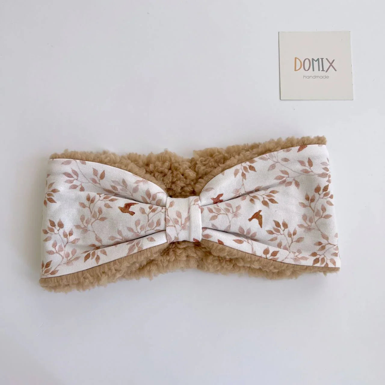 Baby Girl Headband – Floral & Cozy Fleece - Domix