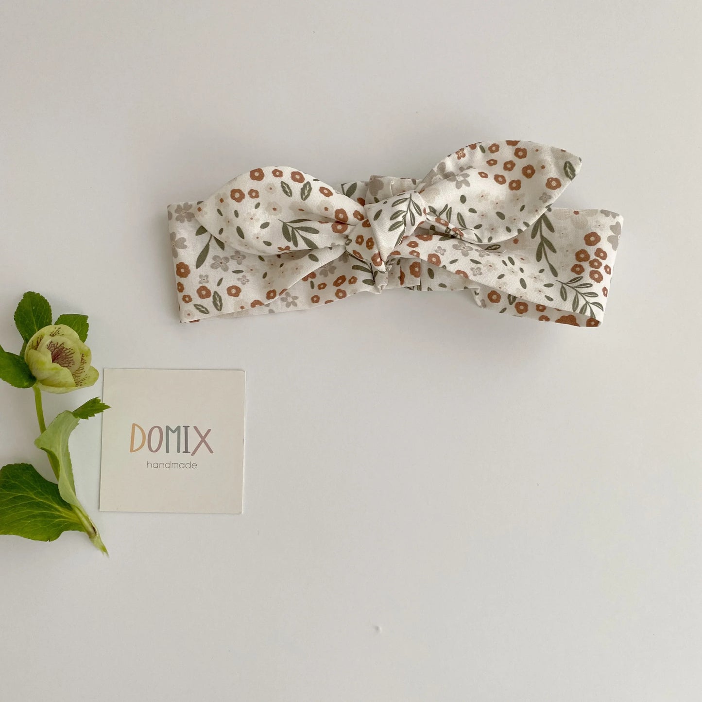 Cotton Body with Floral Print and headband - Domix