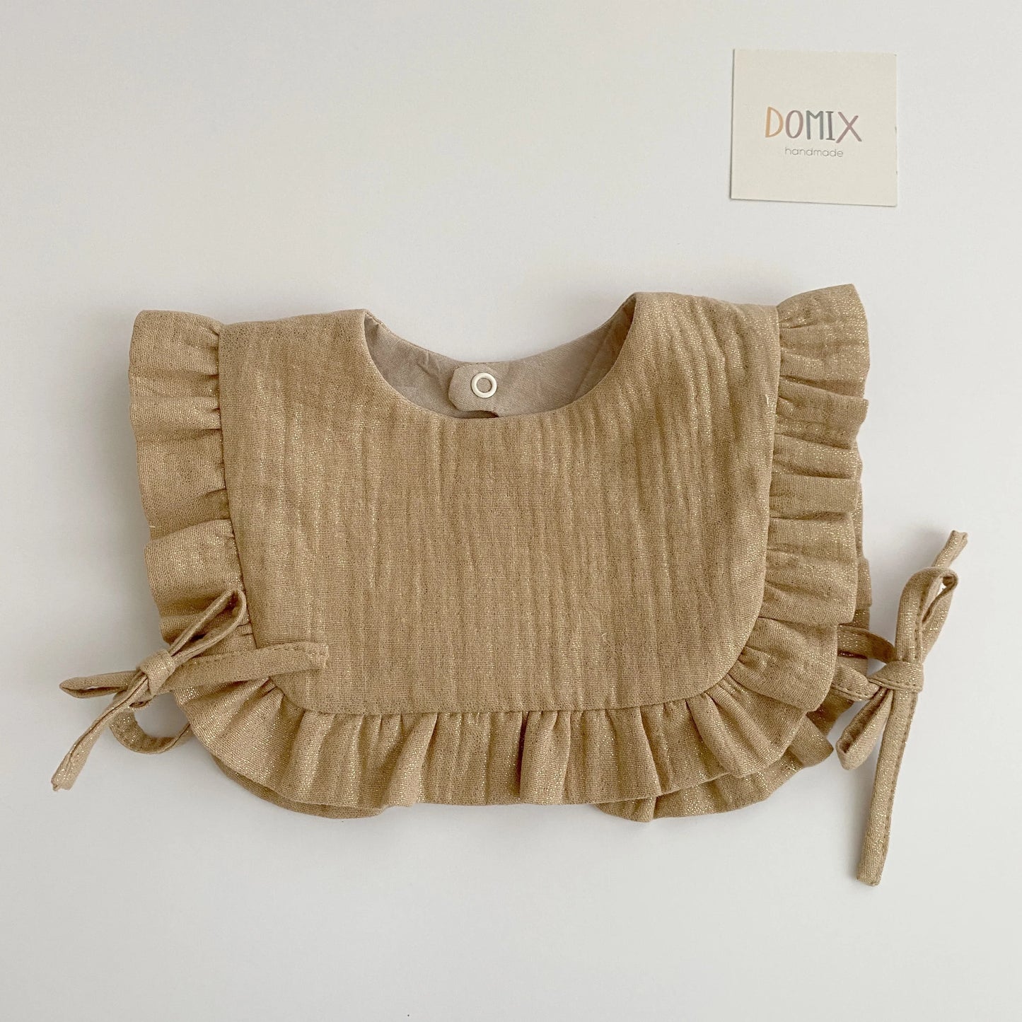 Jersey Dress with Shimmer Bib - Domix
