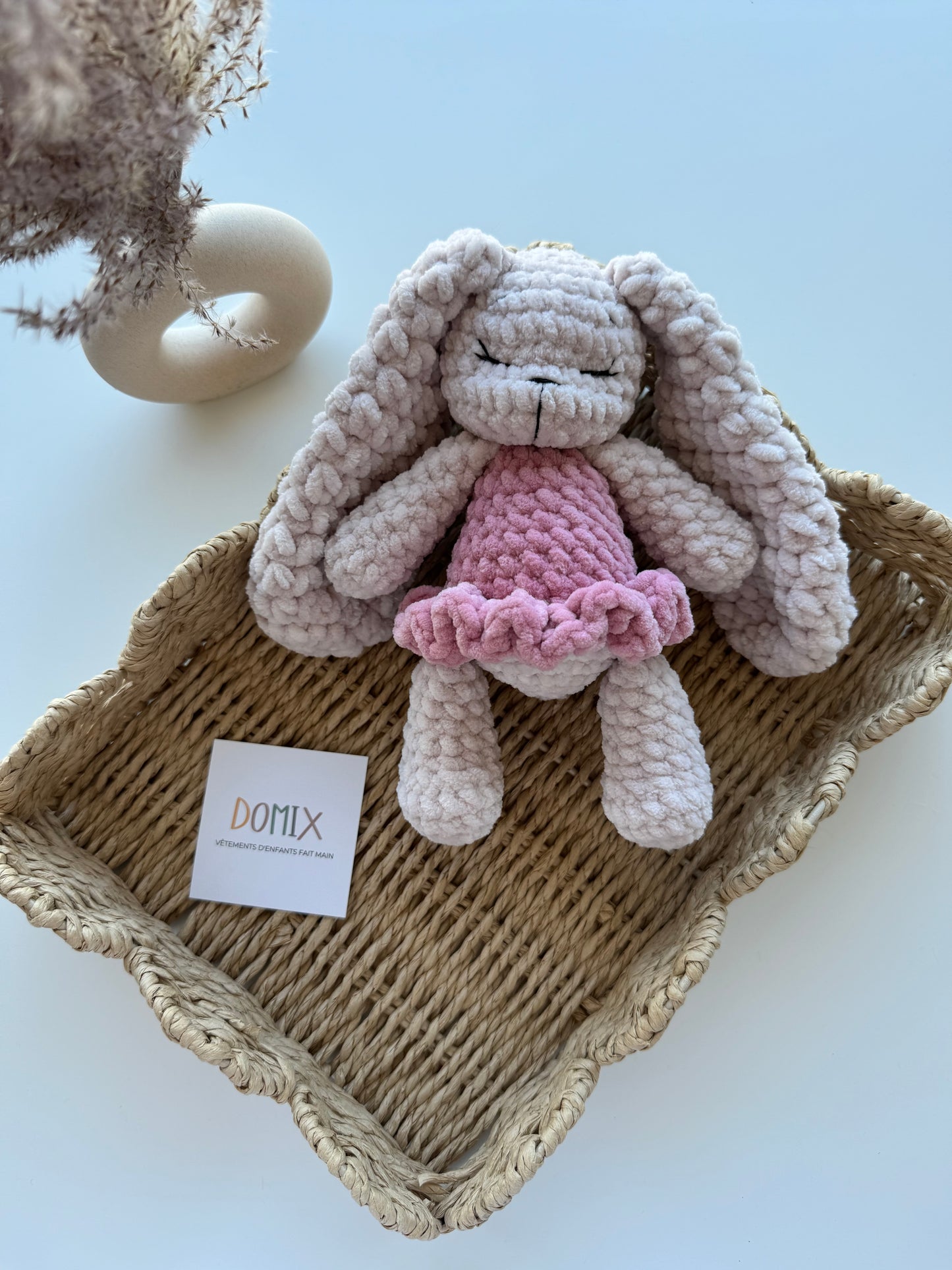 Peluche Lapin avec Robe – Poupée en Peluche (20 cm)
