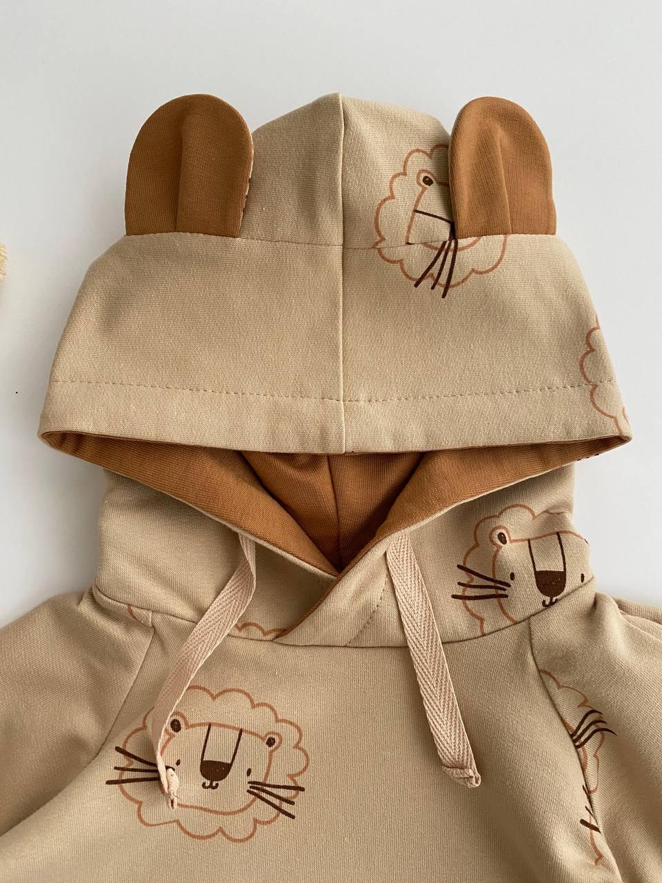 Lion Hoodie Set â Handmade Comfort for Little Explorers đŠ - Domix