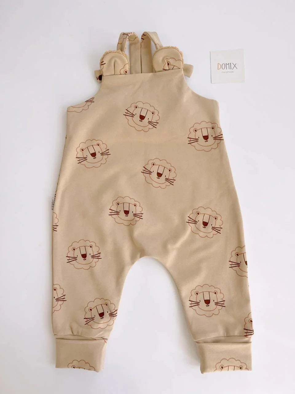 Baby Jersey Romper “Little Lion” (0–18 months) - Domix