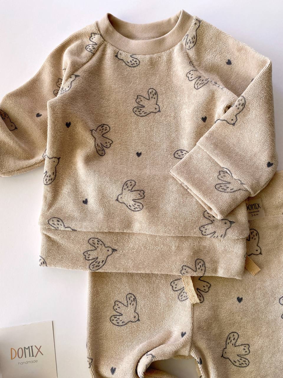 Baby Cotton Set – Bird Print