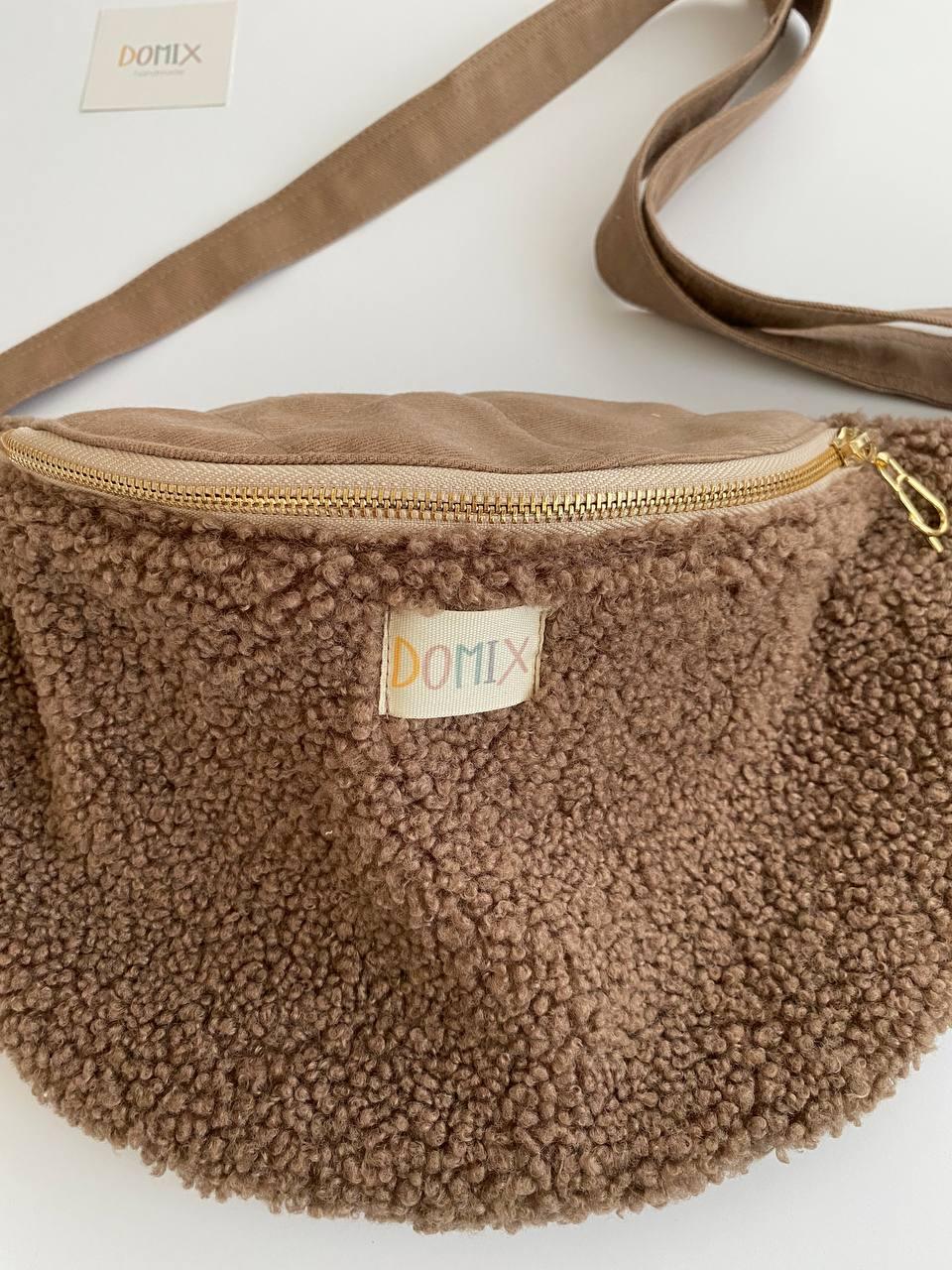 Blush Brown Teddy Fanny Pack – Handmade by DOMIX - Domix