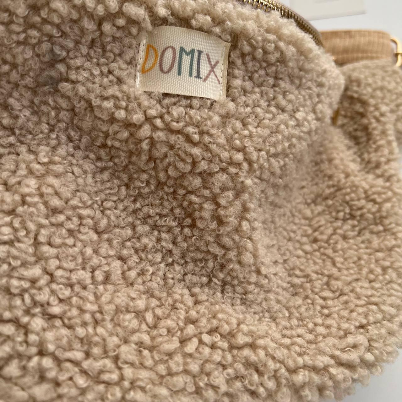 Cozy Beige Teddy Fanny Pack – Handmade by DOMIX - Domix