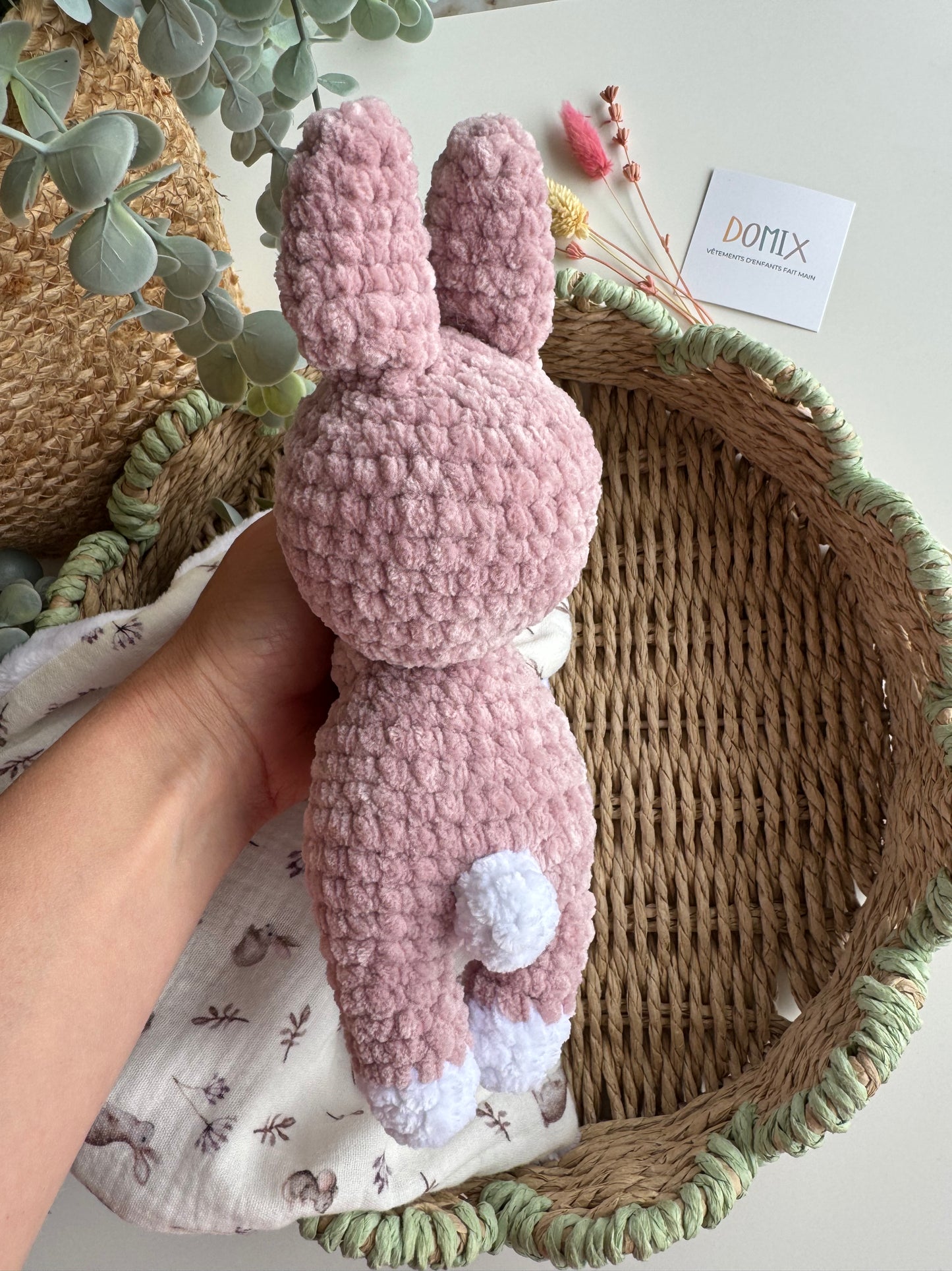 Doudou Lapin – Le premier compagnon câlin de bébé (certifié CE)