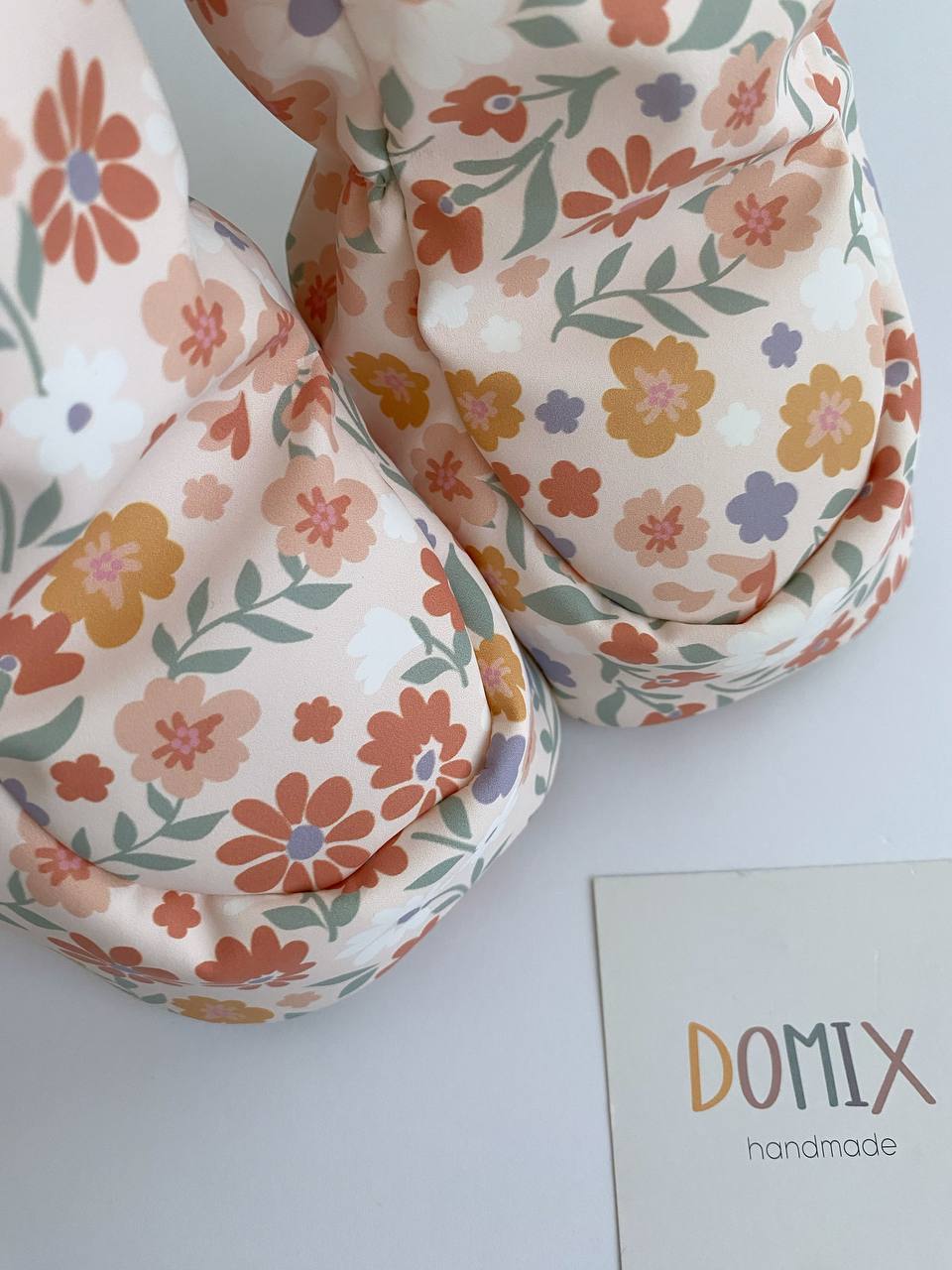🌸 Floral Waterproof Booties – Handmade Weatherproof Warmth - Domix