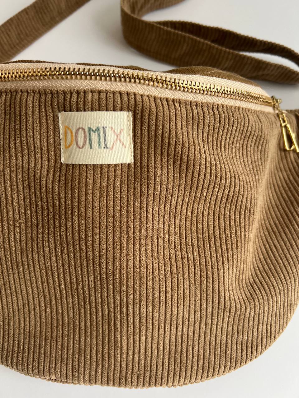Sac banane en velours côtelé fait main – Sac bandoulière minimaliste de tous les jours