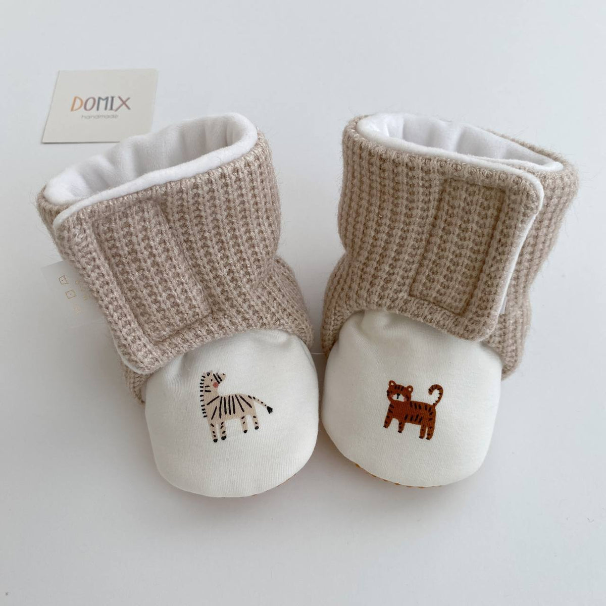 Safari Baby Booties – Handmade Warm Baby Shoes