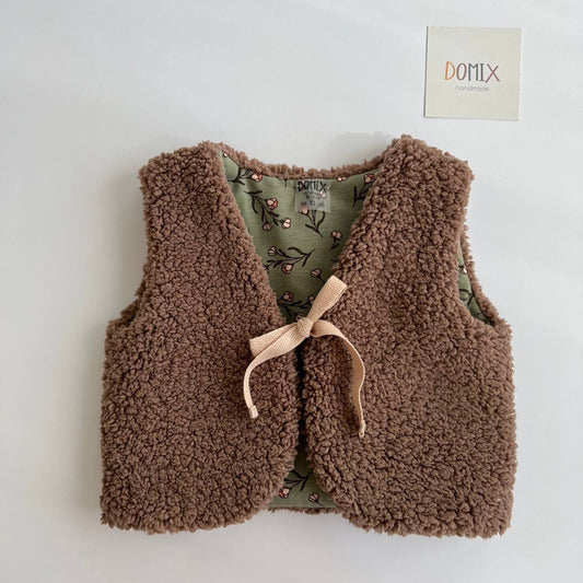 Handmade Reversible Baby & Toddler Vest (0–5 Years) – Teddy & Jersey