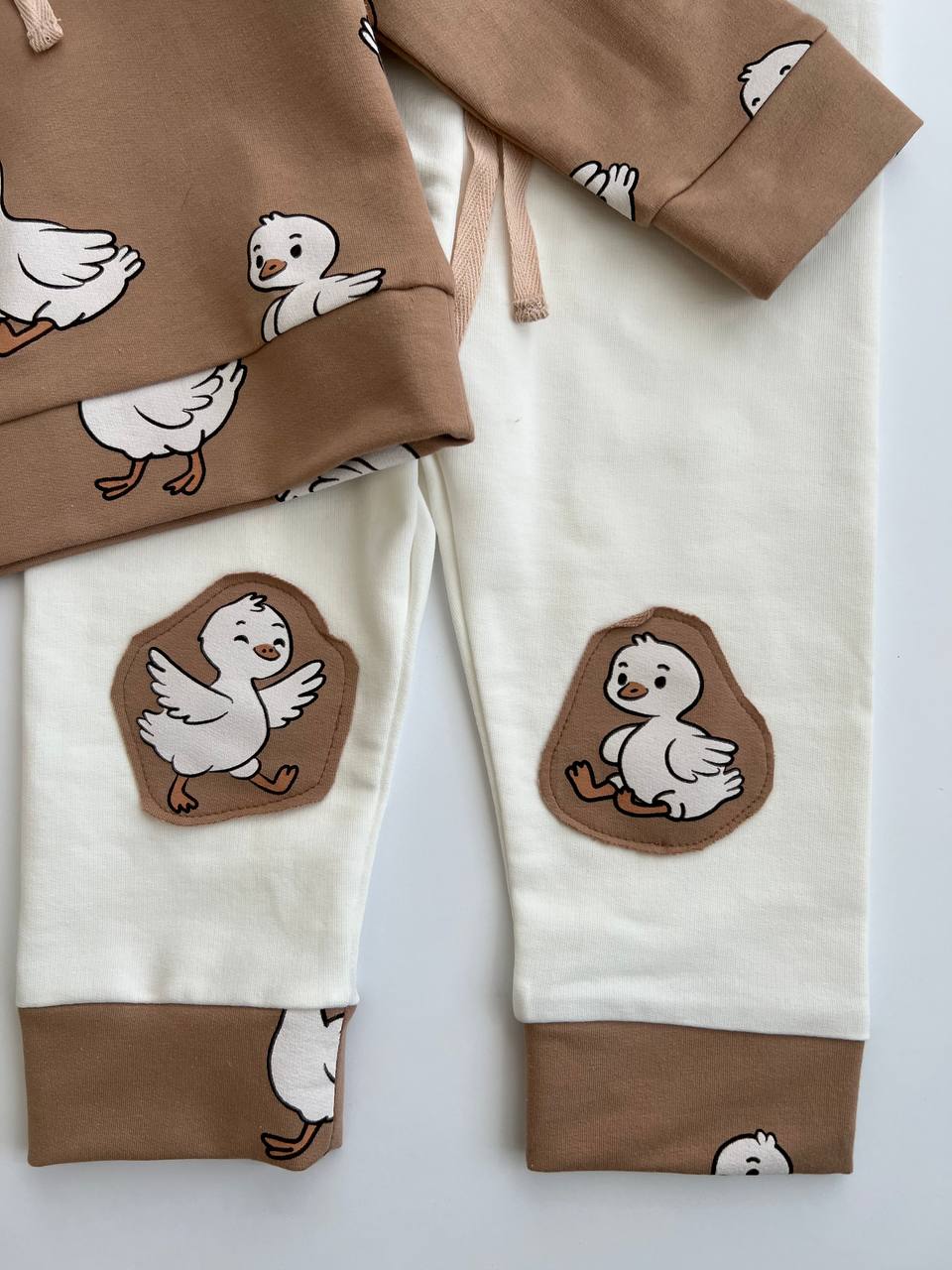 🦆 Duck Hoodie Set – Handmade Cozy Fun