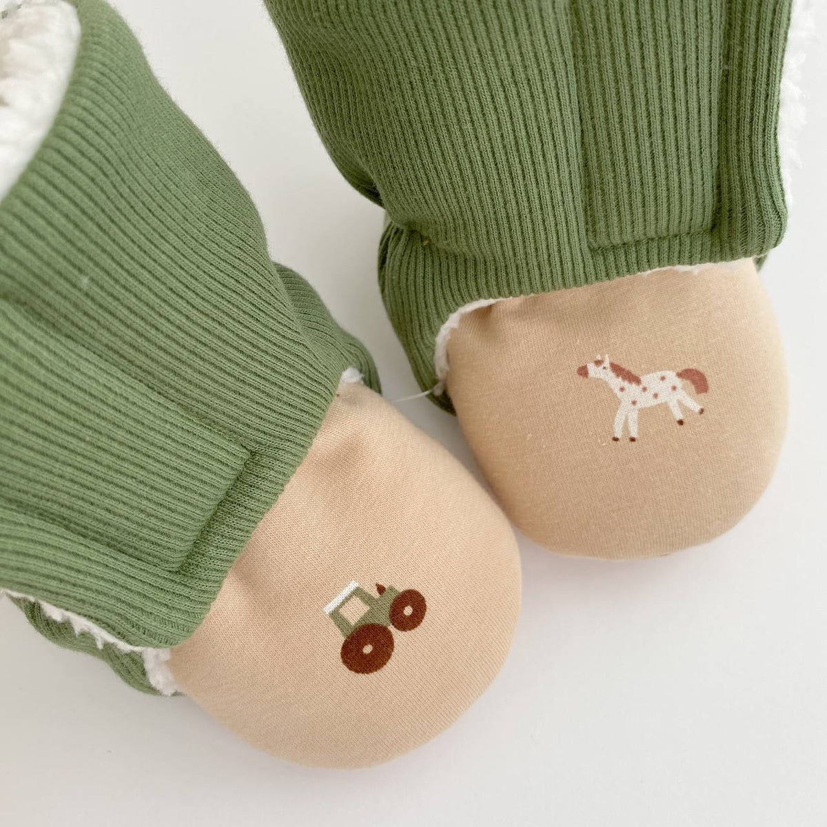 Farm Adventure Baby Booties – Warm Teddy-Lined Shoes