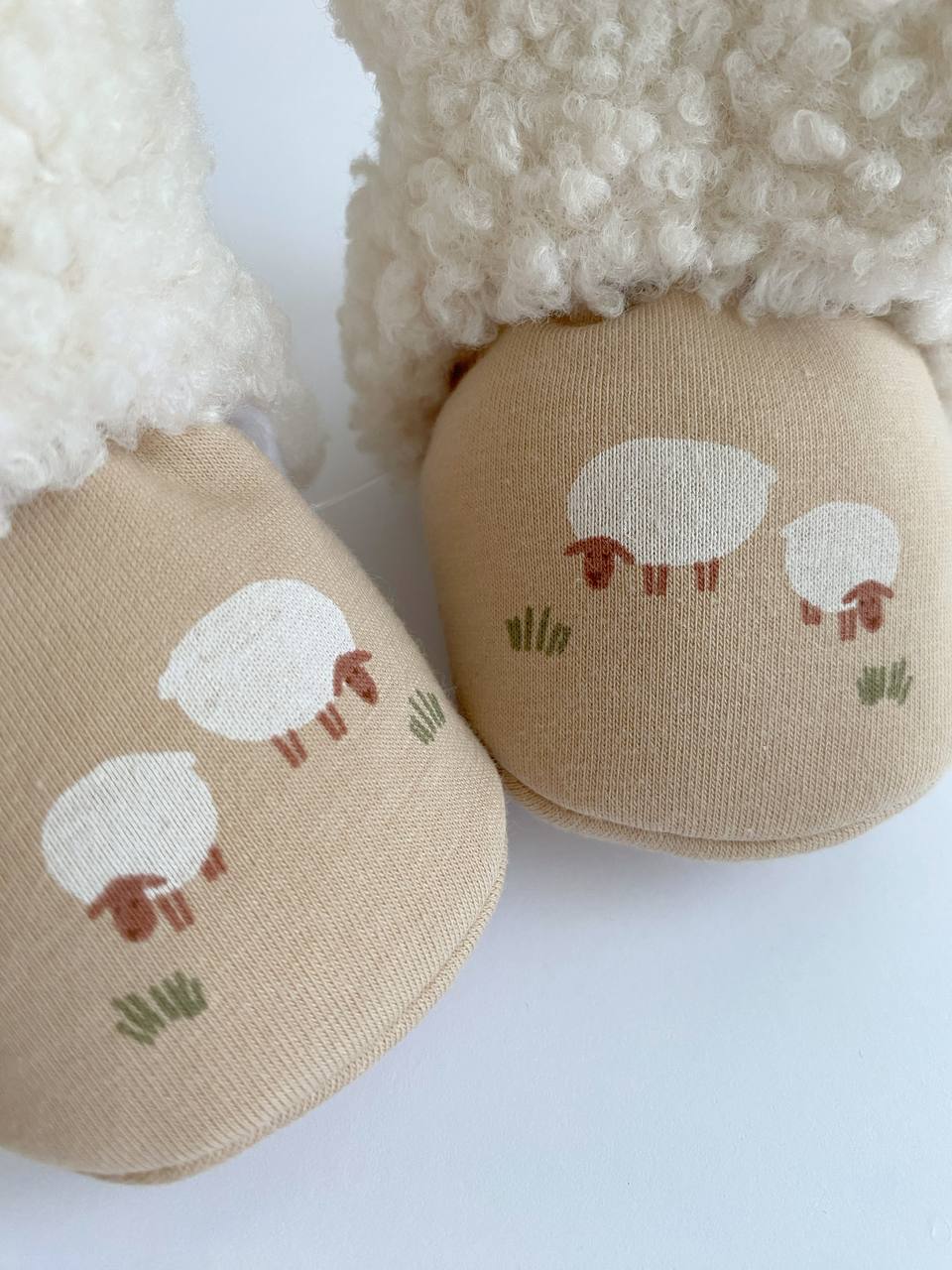 Winter Sheep Booties – Warm, Soft & Handmade - Domix