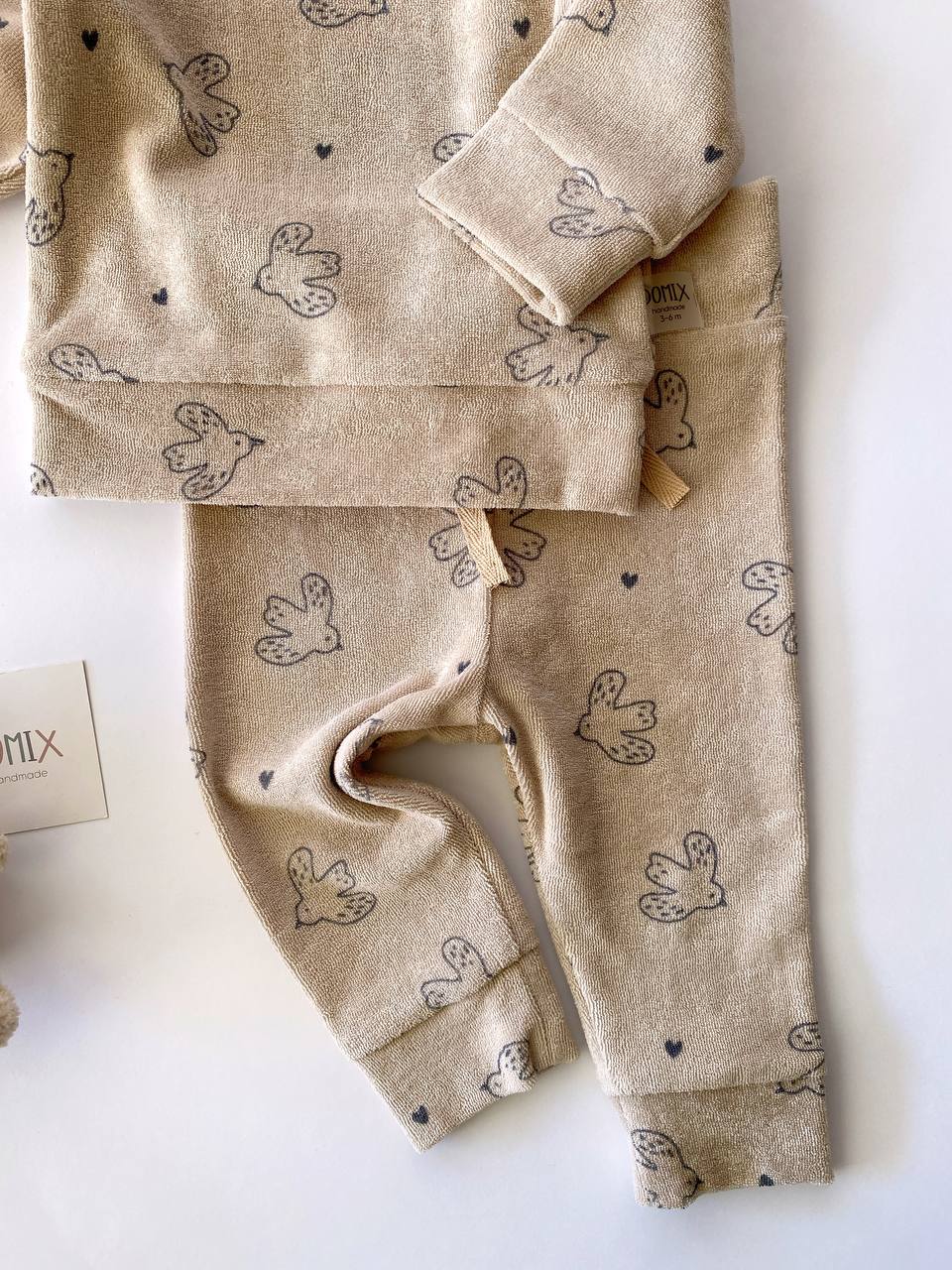 Baby Cotton Set – Bird Print