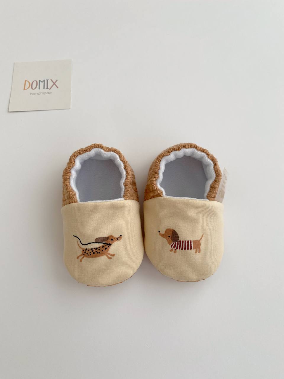 Dog Baby Slippers – Jersey & Velour