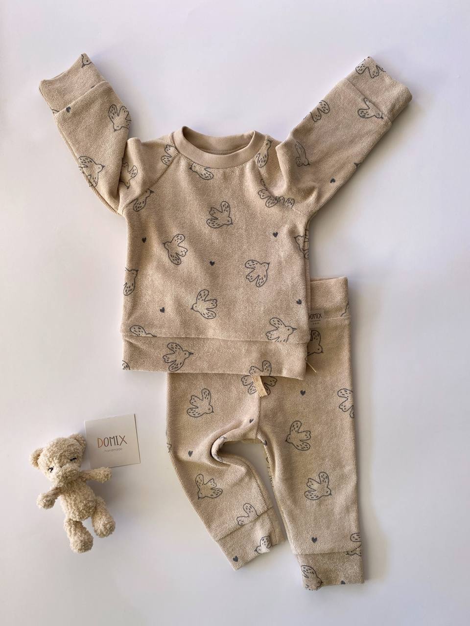 Baby Cotton Set – Bird Print