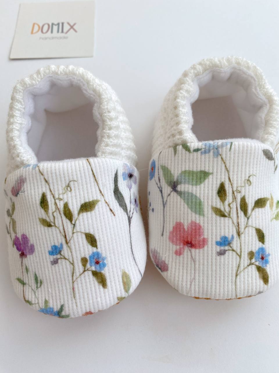 Wildflower Baby Slippers – Handmade Soft Baby Shoes