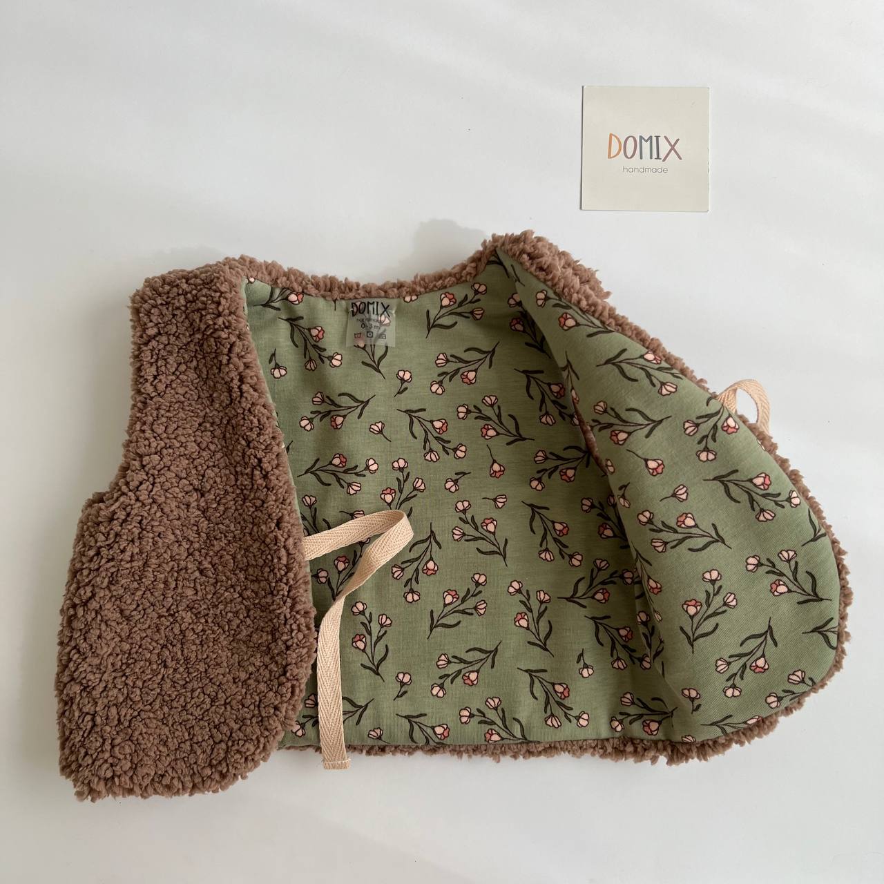 Handmade Reversible Baby & Toddler Vest (0–5 Years) – Teddy & Jersey