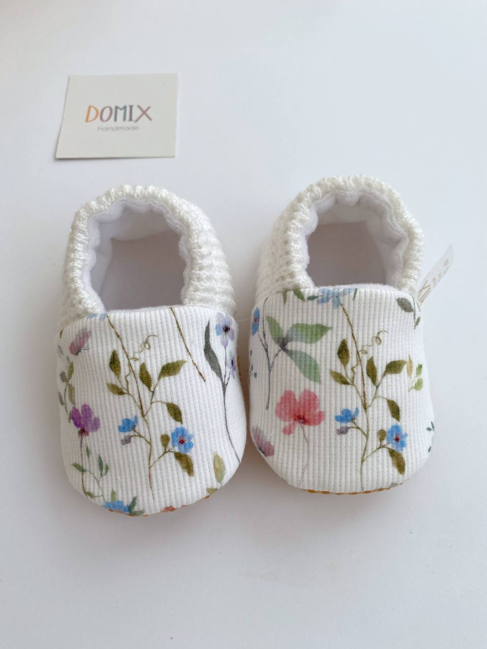 Wildflower Baby Slippers – Handmade Soft Baby Shoes