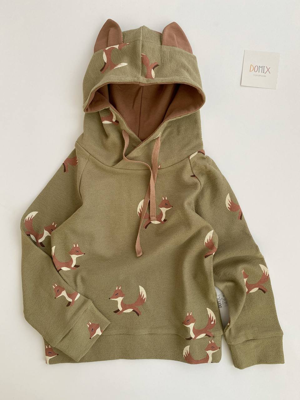 Fox Hoodie & Joggers Set – Handmade Kids Outfit