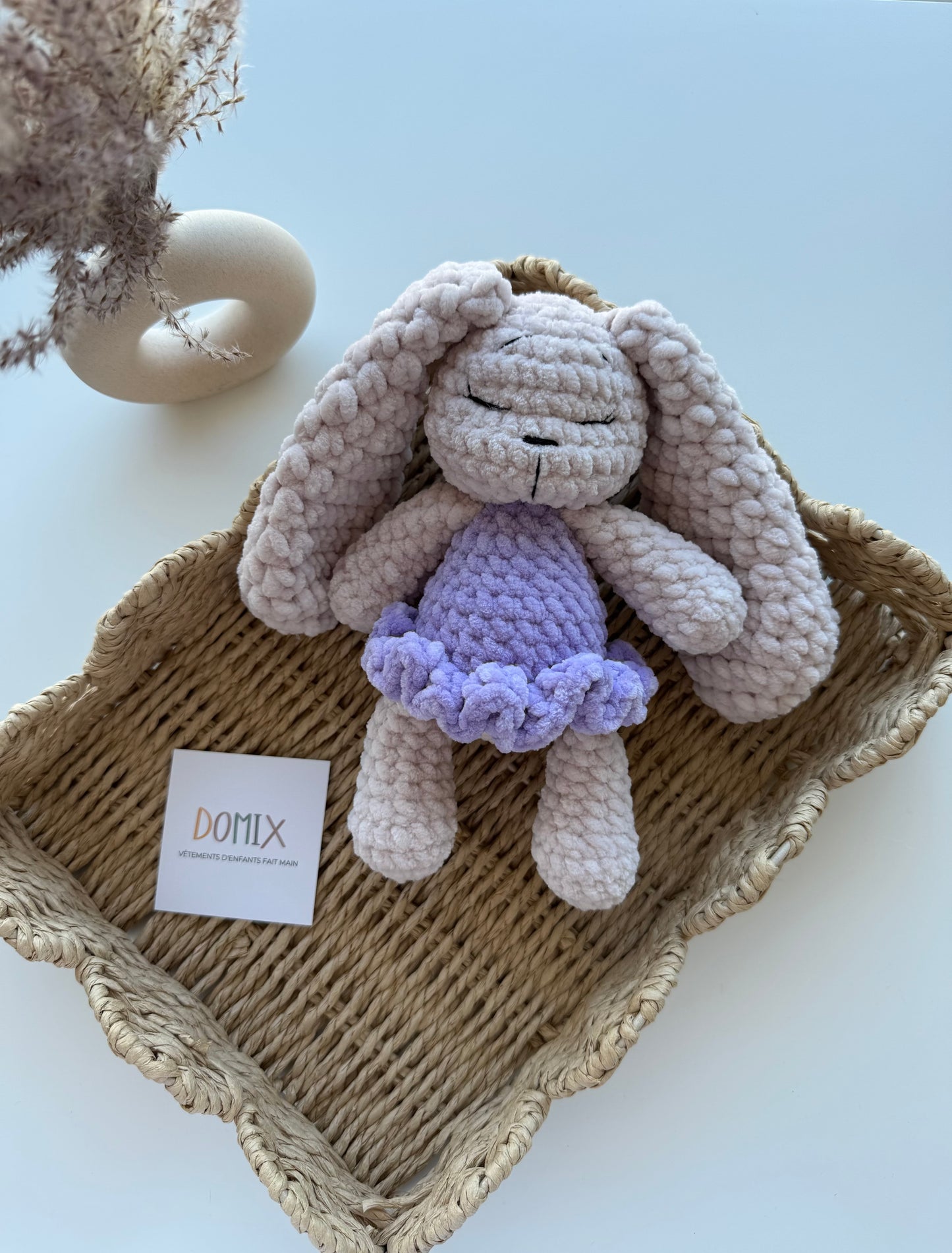 Peluche Lapin avec Robe – Poupée en Peluche (20 cm)