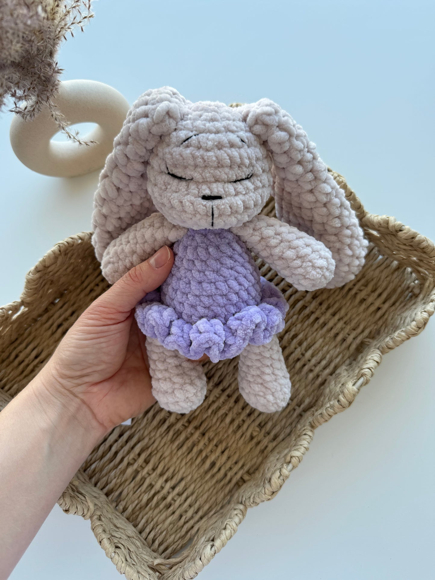 Peluche Lapin avec Robe – Poupée en Peluche (20 cm)